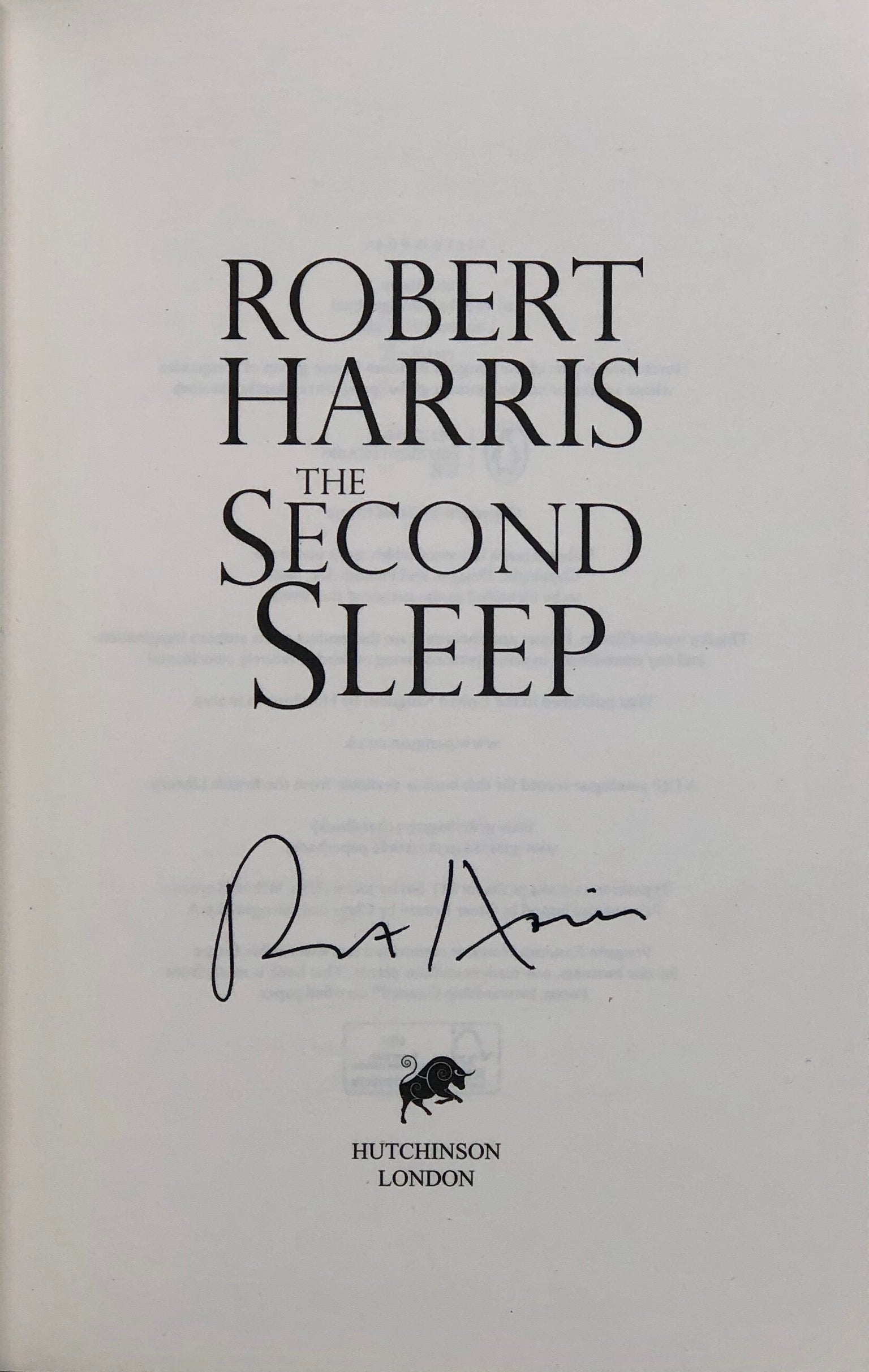 The Second Sleep.