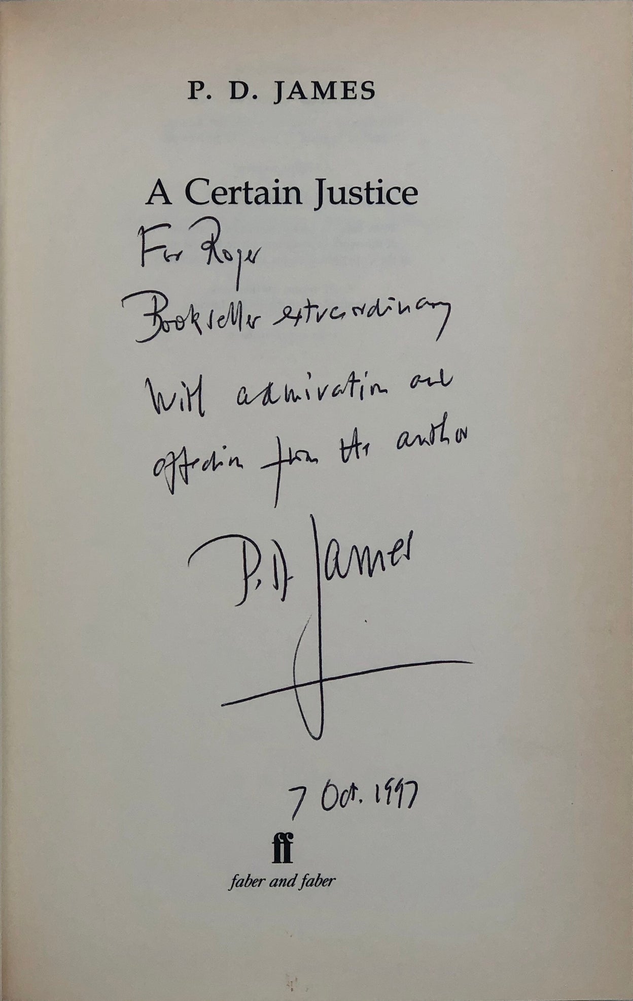 A Certain Justice.