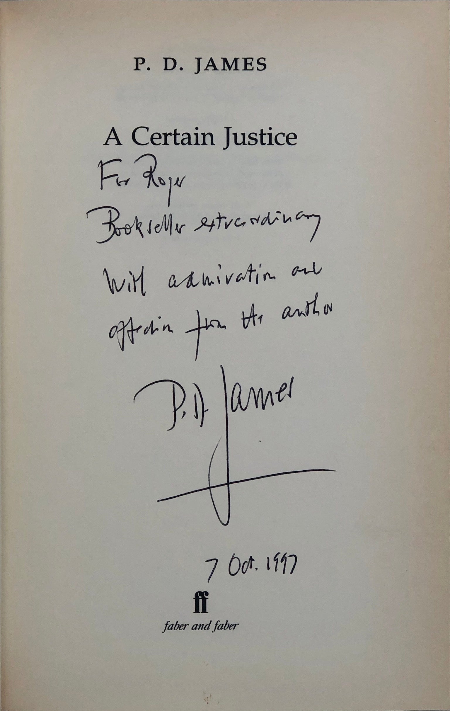 A Certain Justice.