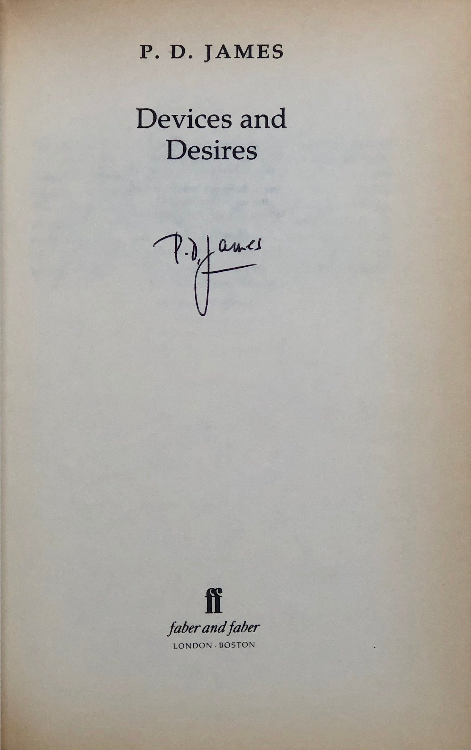 Devices and Desires.