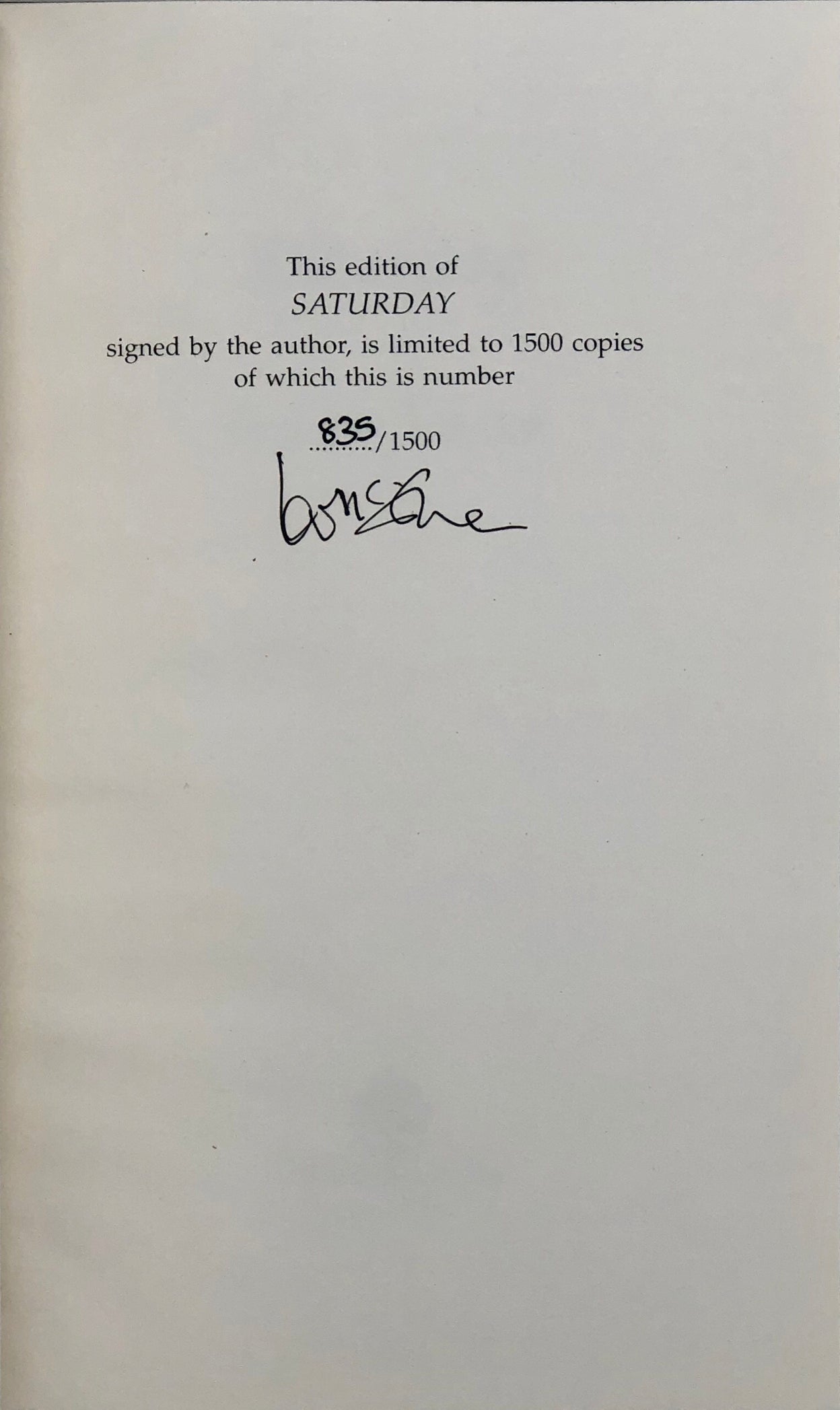 Saturday.