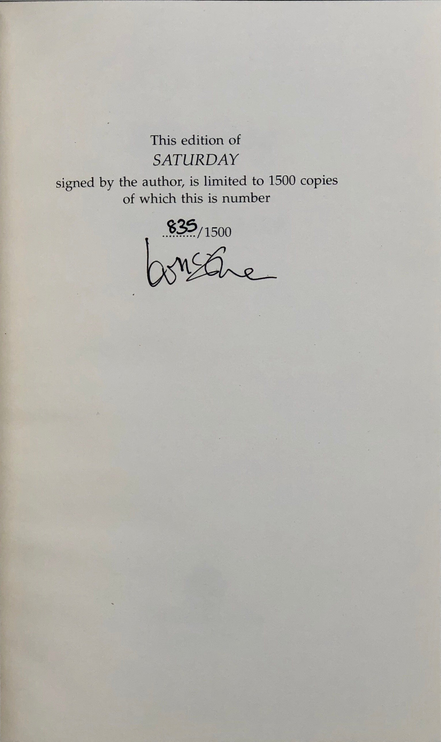 Saturday.