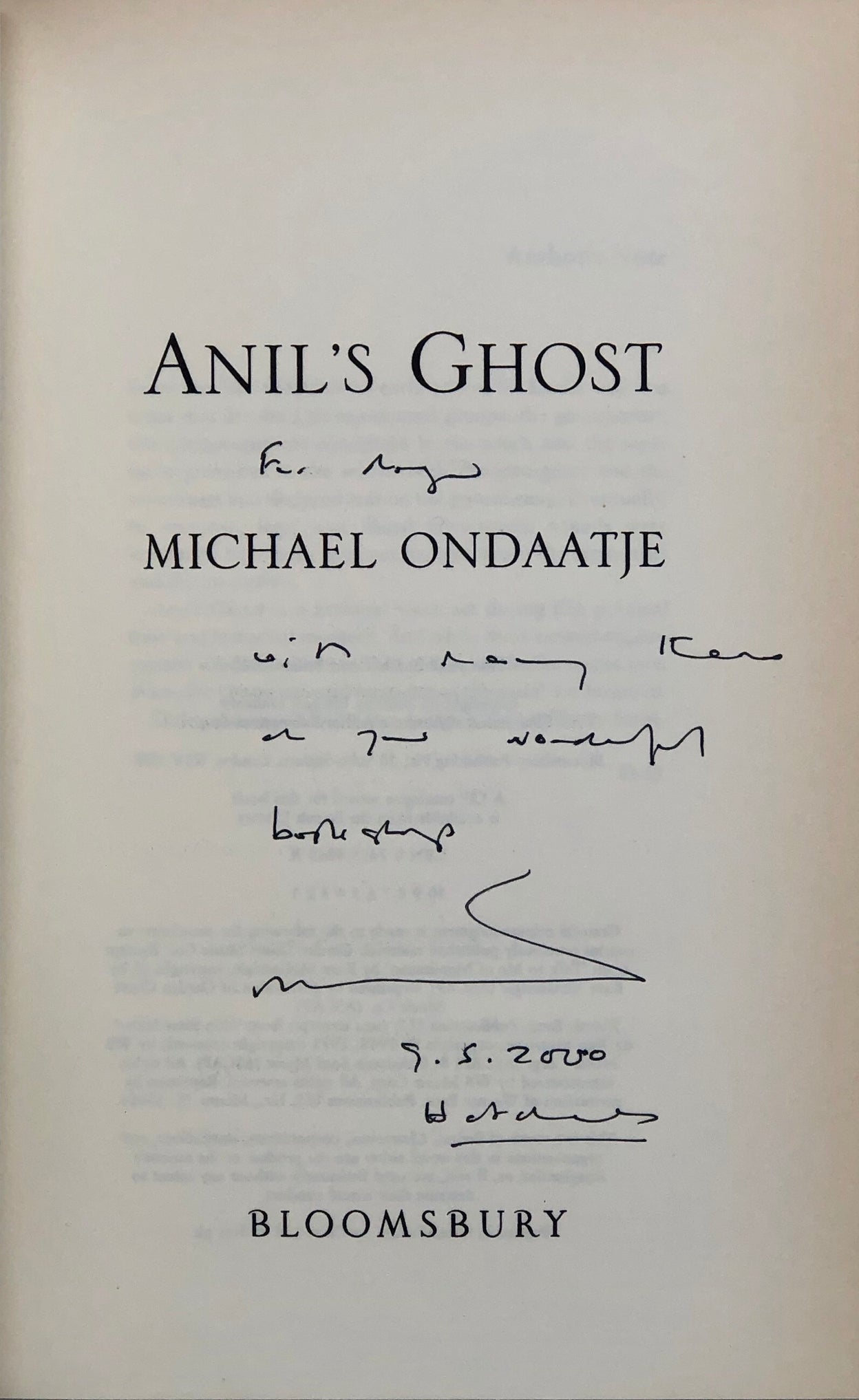Anil's Ghost.