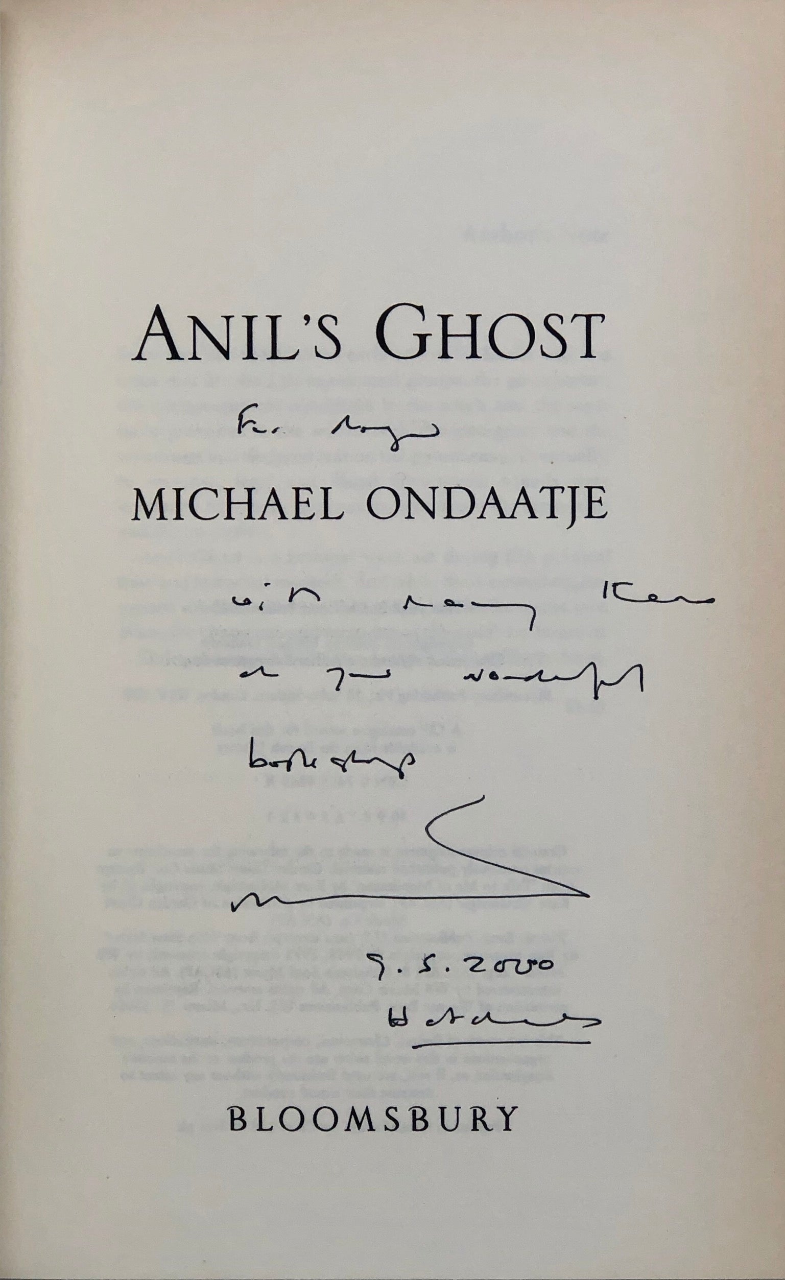 Anil's Ghost.