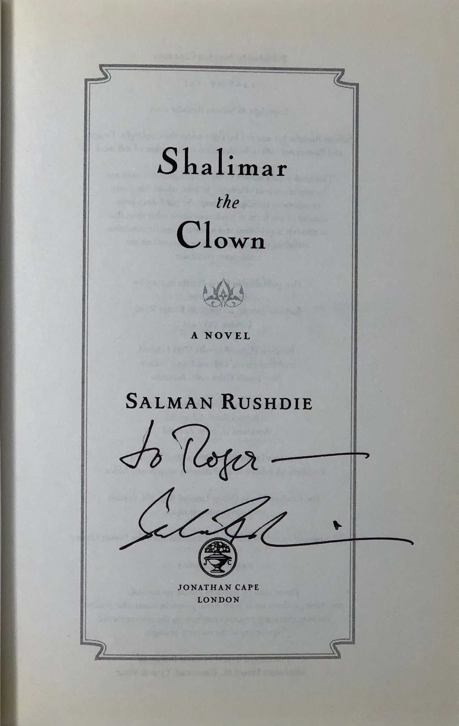 Shalimar the Clown.