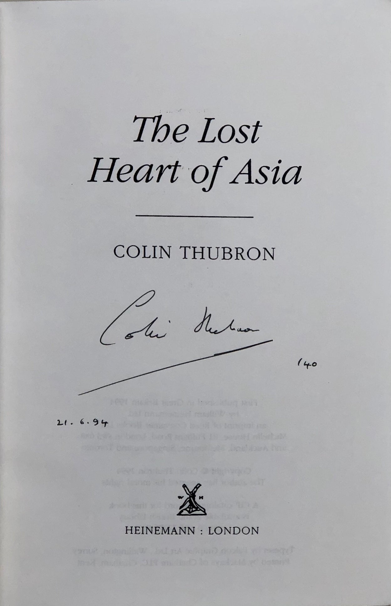 The Lost Heart of Asia.