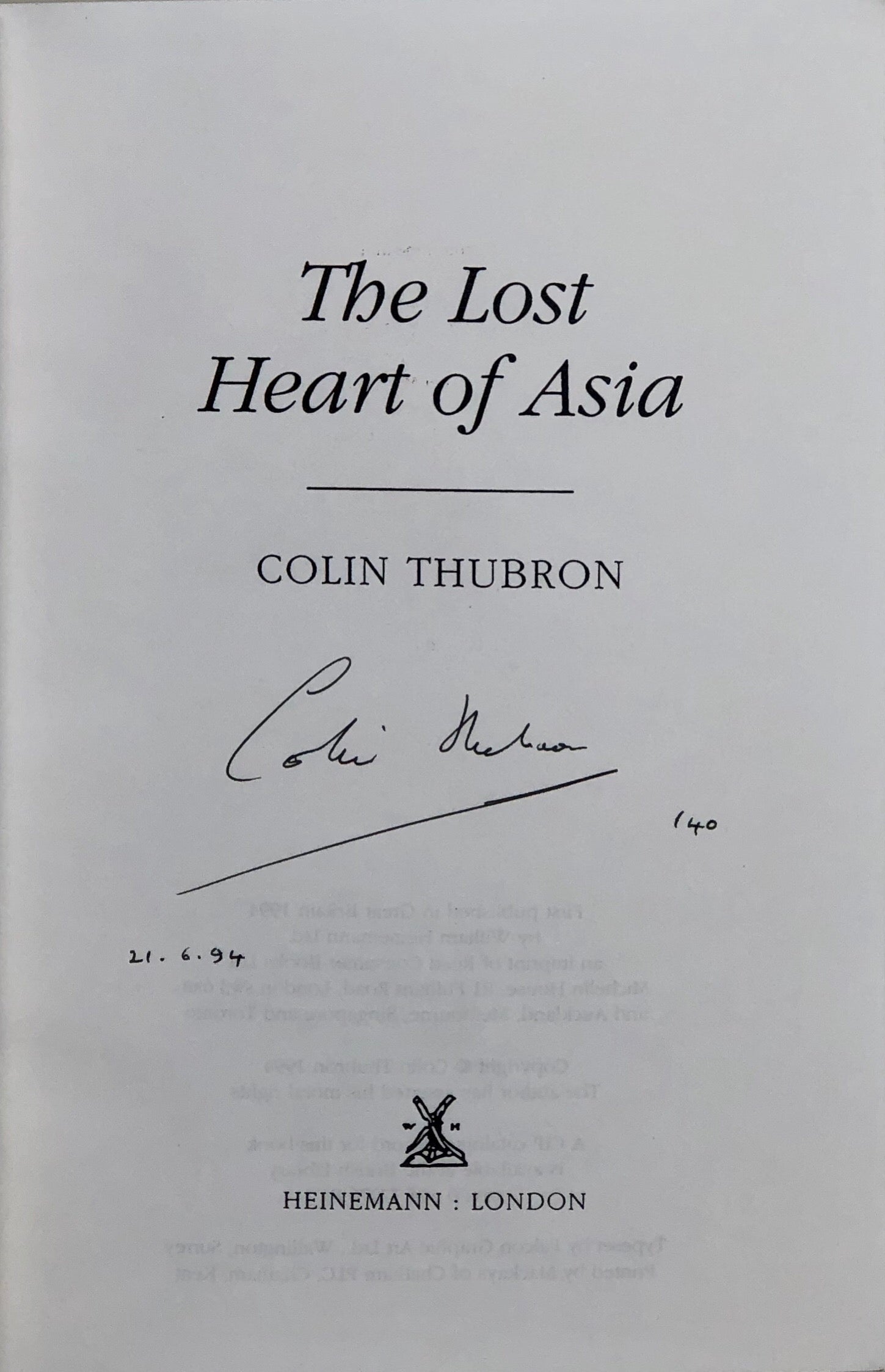 The Lost Heart of Asia.