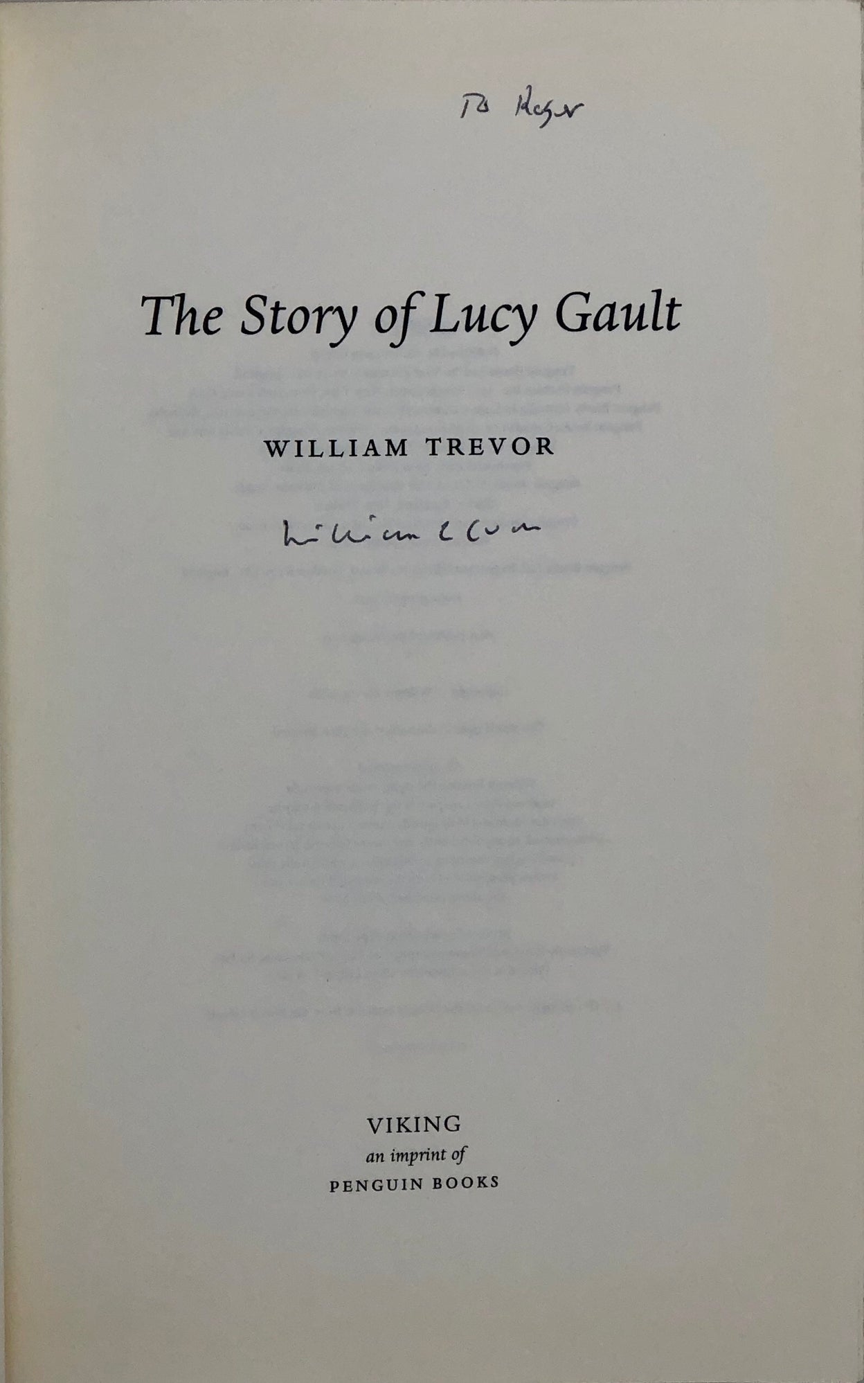 The Story of Lucy Gault.