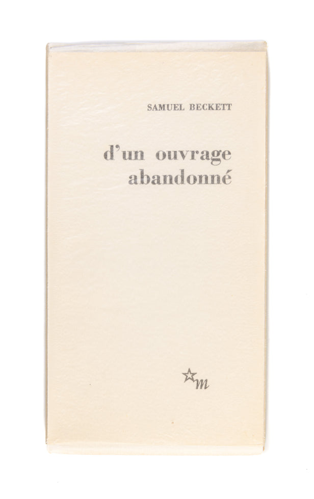 D'un Ouvrage Abandonné.