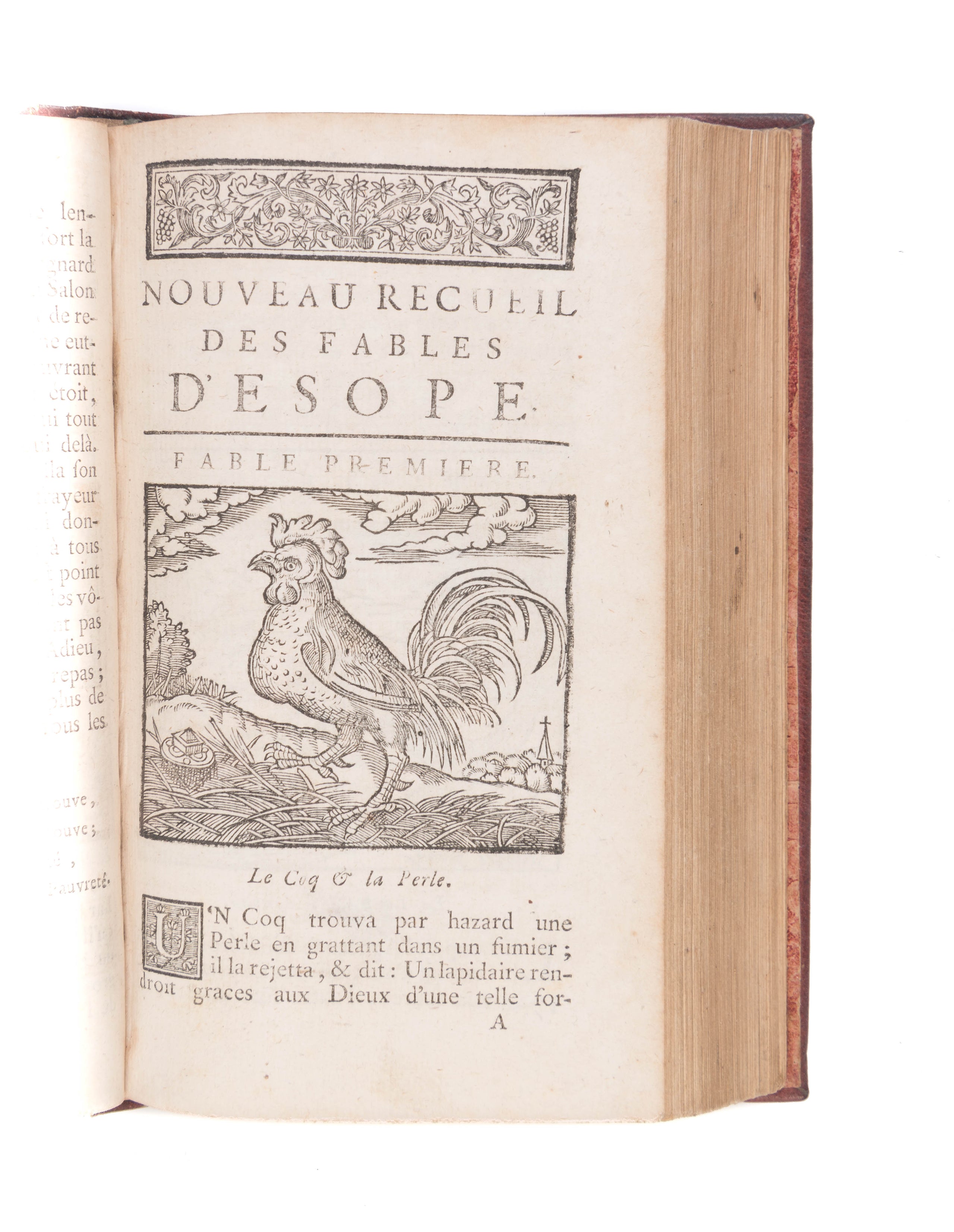 Nouveau recueil des fables, mises en françois, avec le sens moral, en quatre vers, & es figures à chaque fable.
Rouen, Richard Lallemant, 1756.