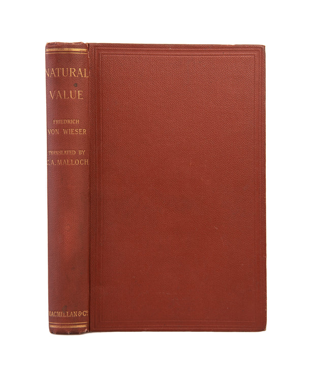 Natural Value. Edited with a Preface and Analysis By William Smart. The translation by Christian A. Malloch.