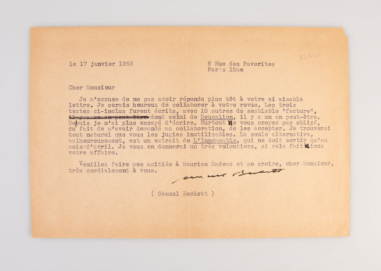 Typed Letter Signed (