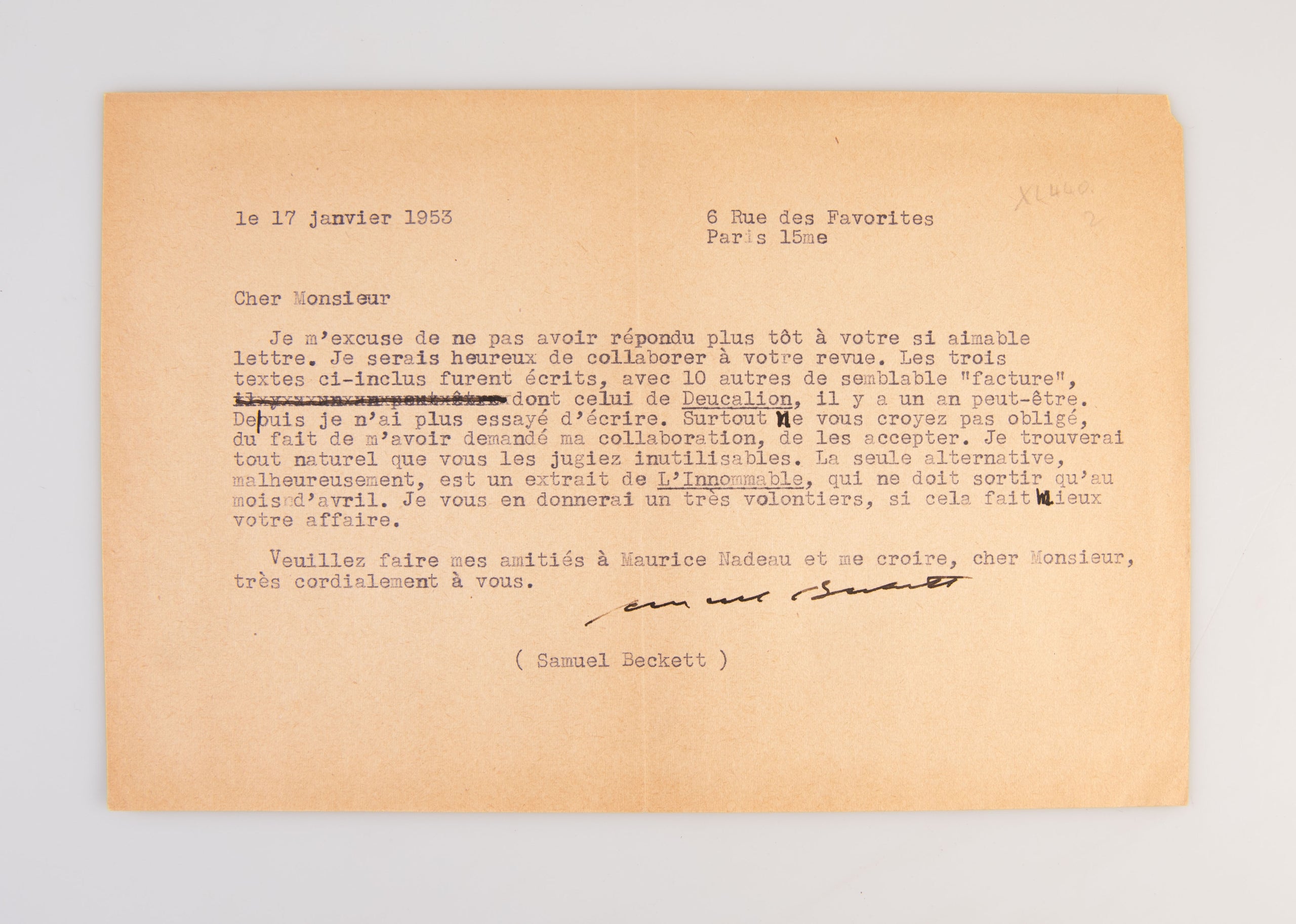 Typed Letter Signed (