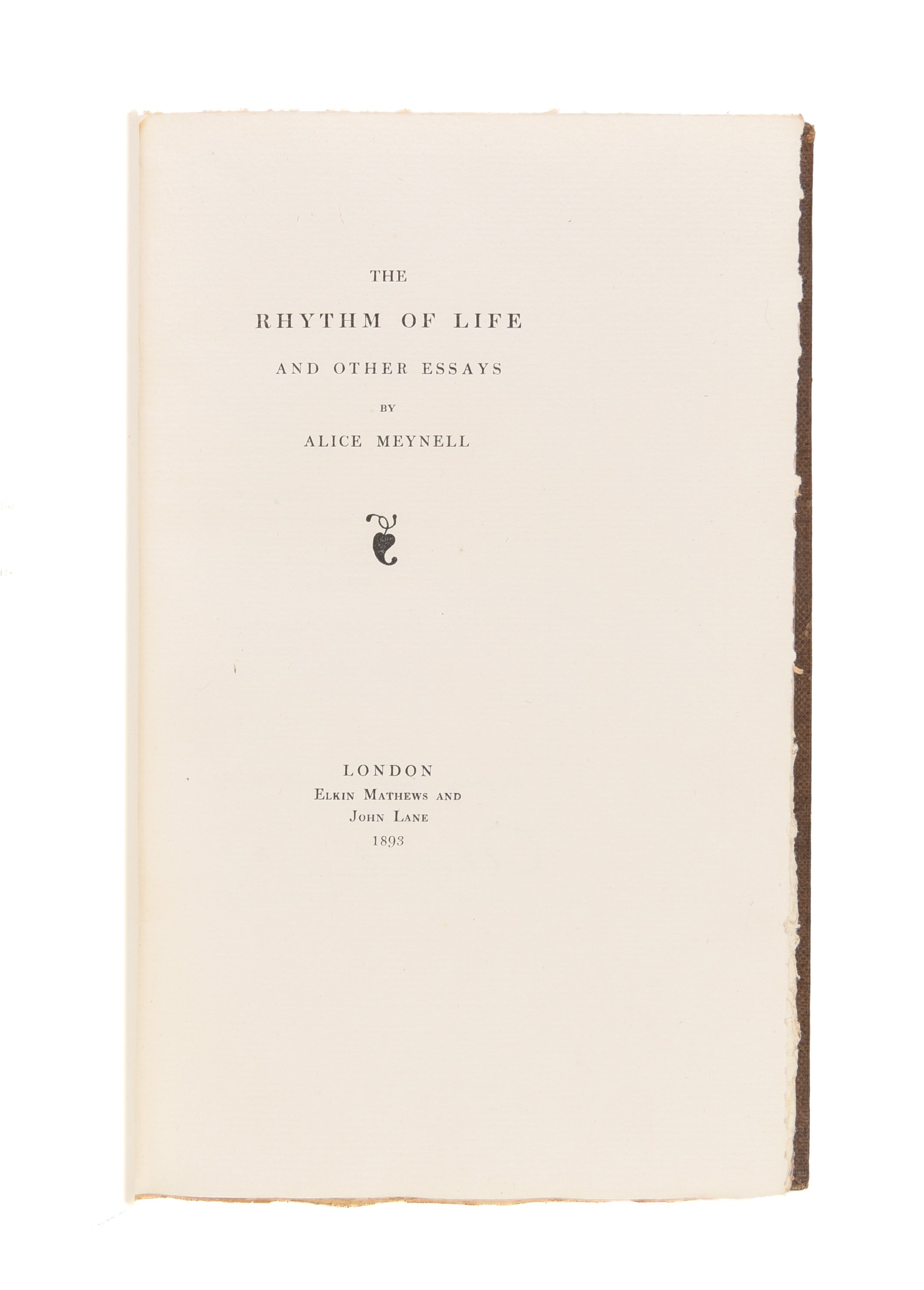 The Rhythm of Life and Other Essays.