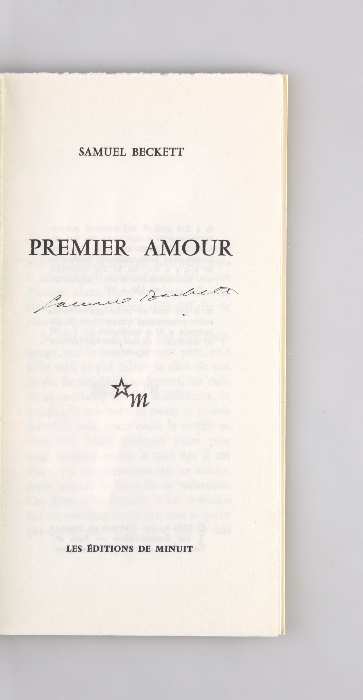 Premier Amour.