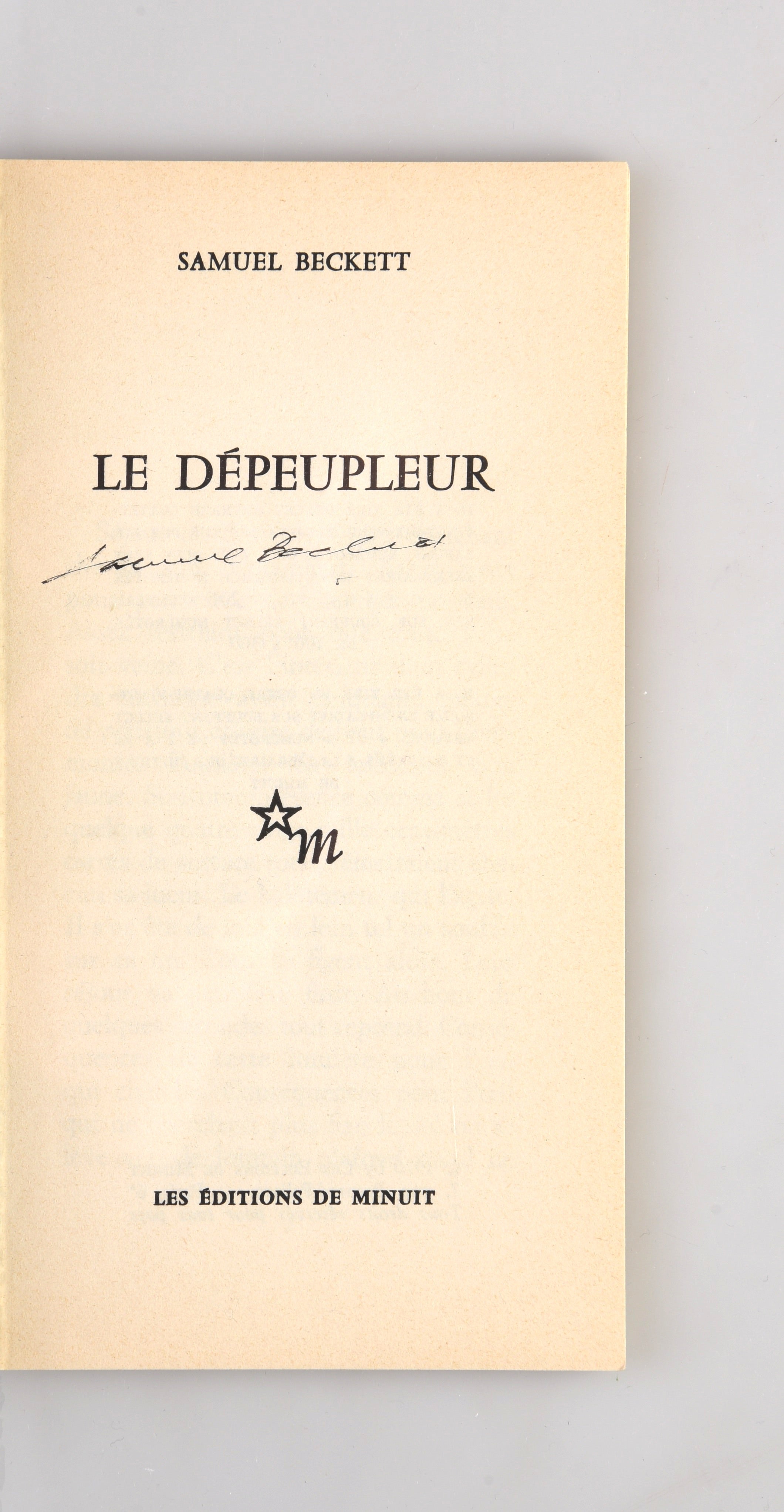 Le Dépeupleur.