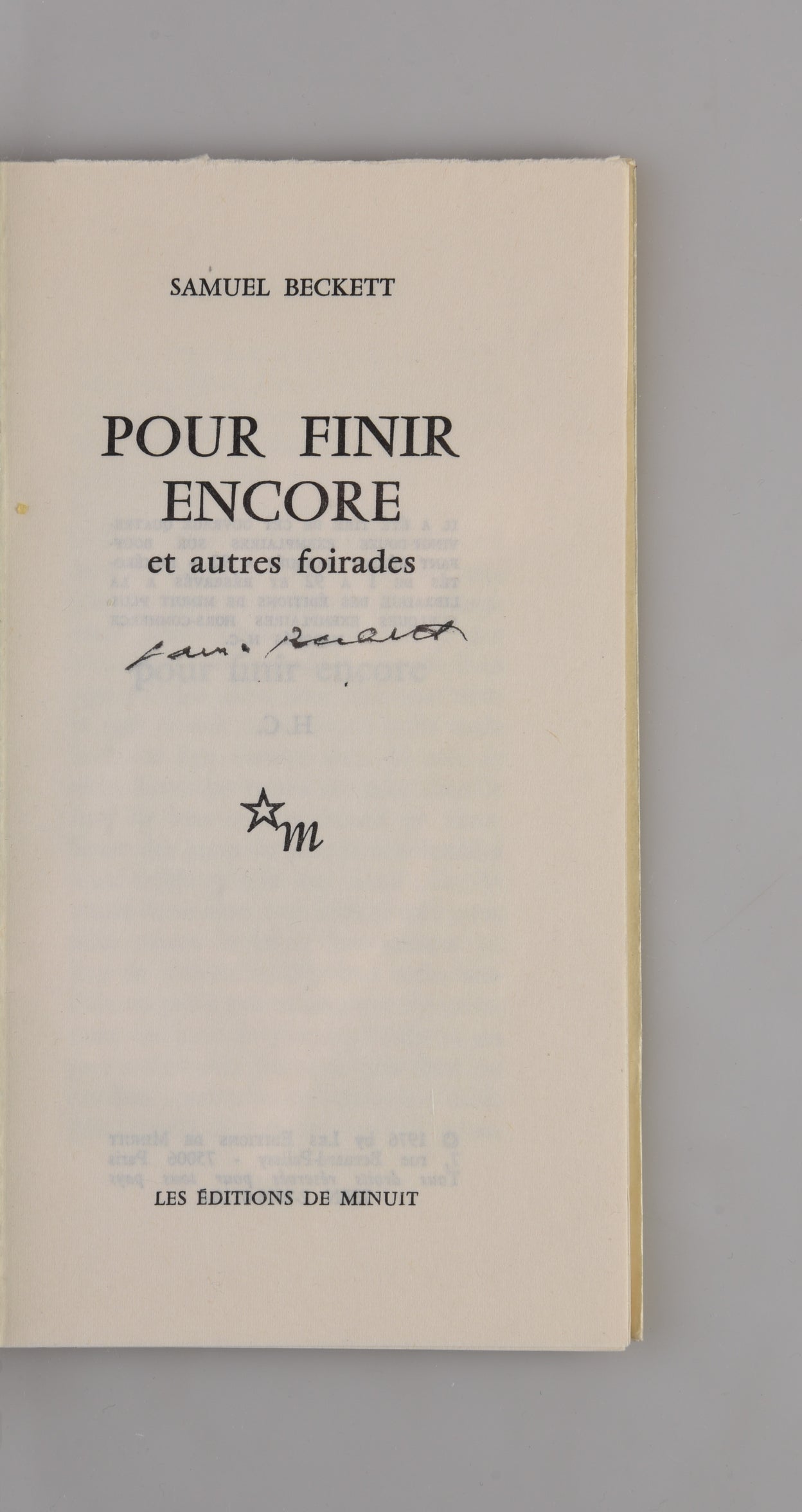 Pour Finir Encore et Autres Foirades.