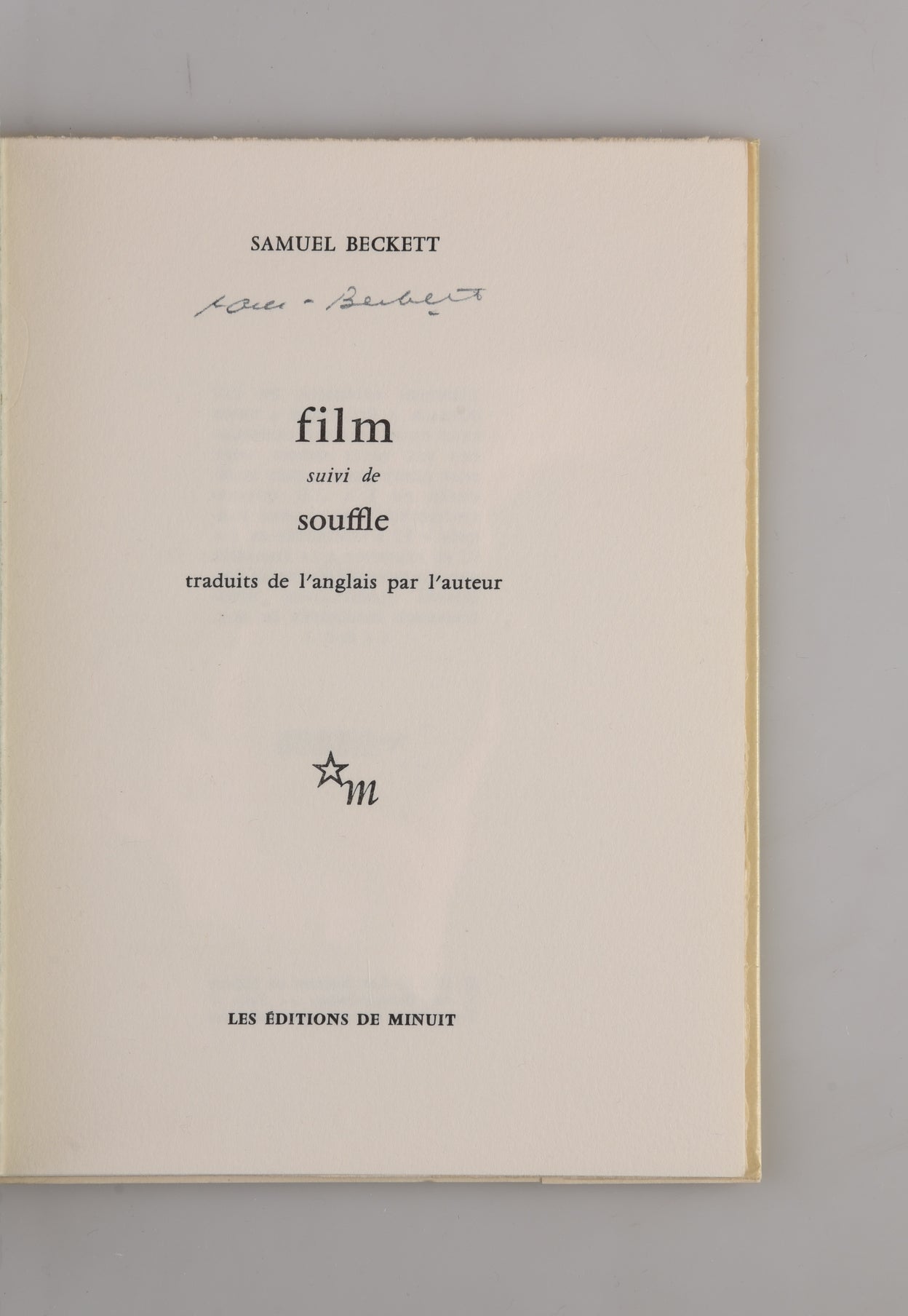 Film. suivi de souffle.