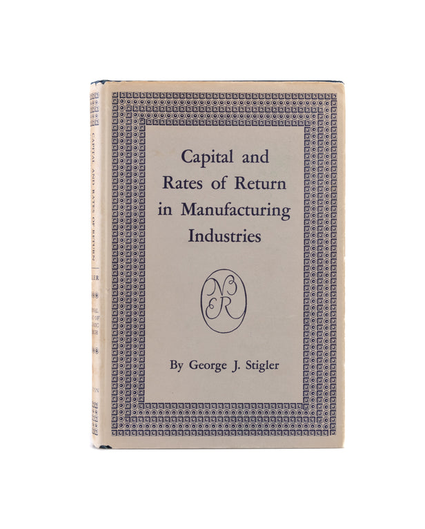 Capital and Rates of Return in Manufacturing Industries.