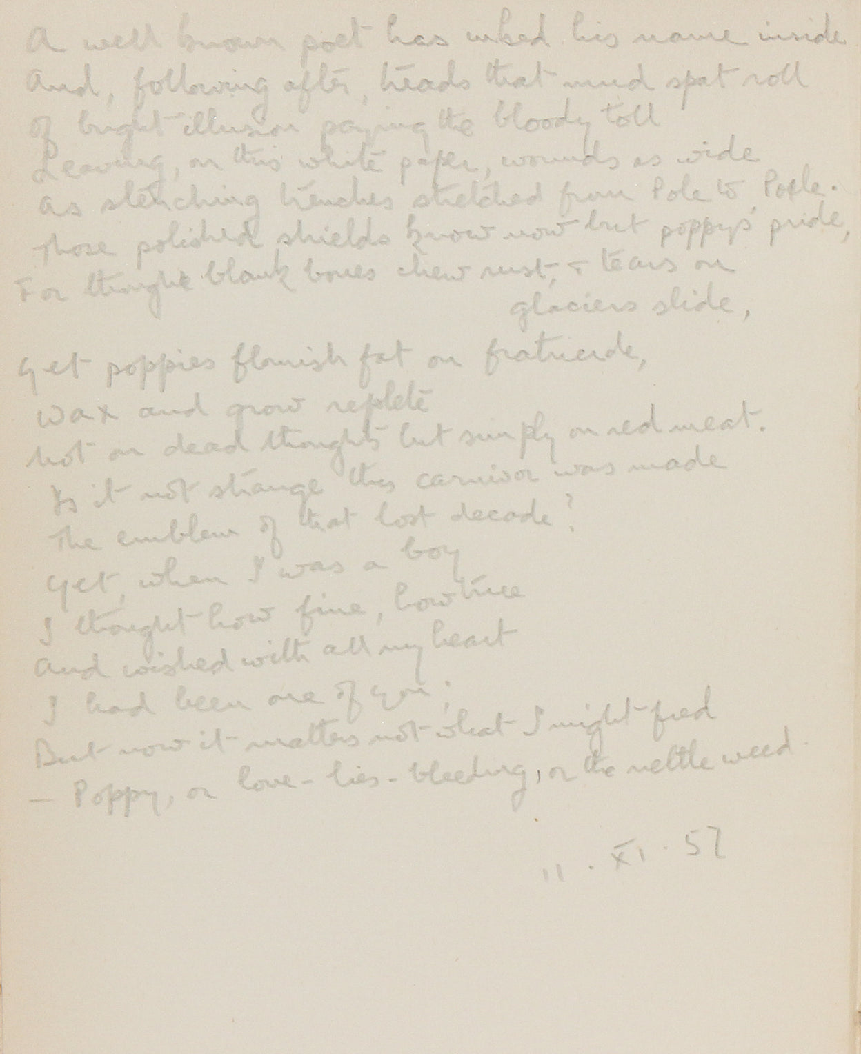 An Anthology of War Poems.