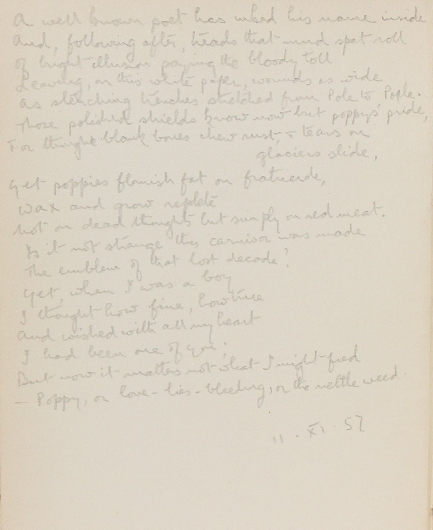 An Anthology of War Poems.
