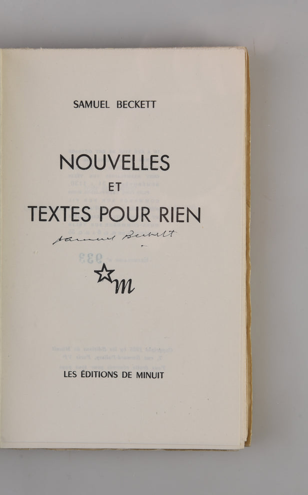 Nouvelles et Textes Pour Rien.