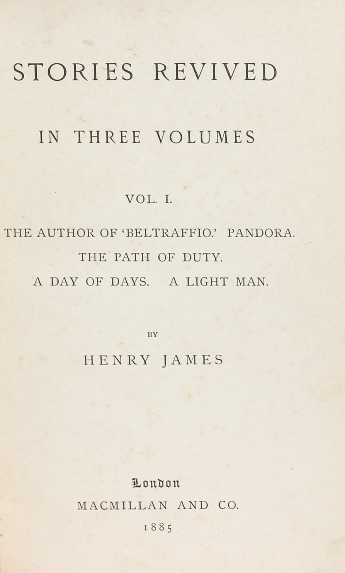 Stories Revived.