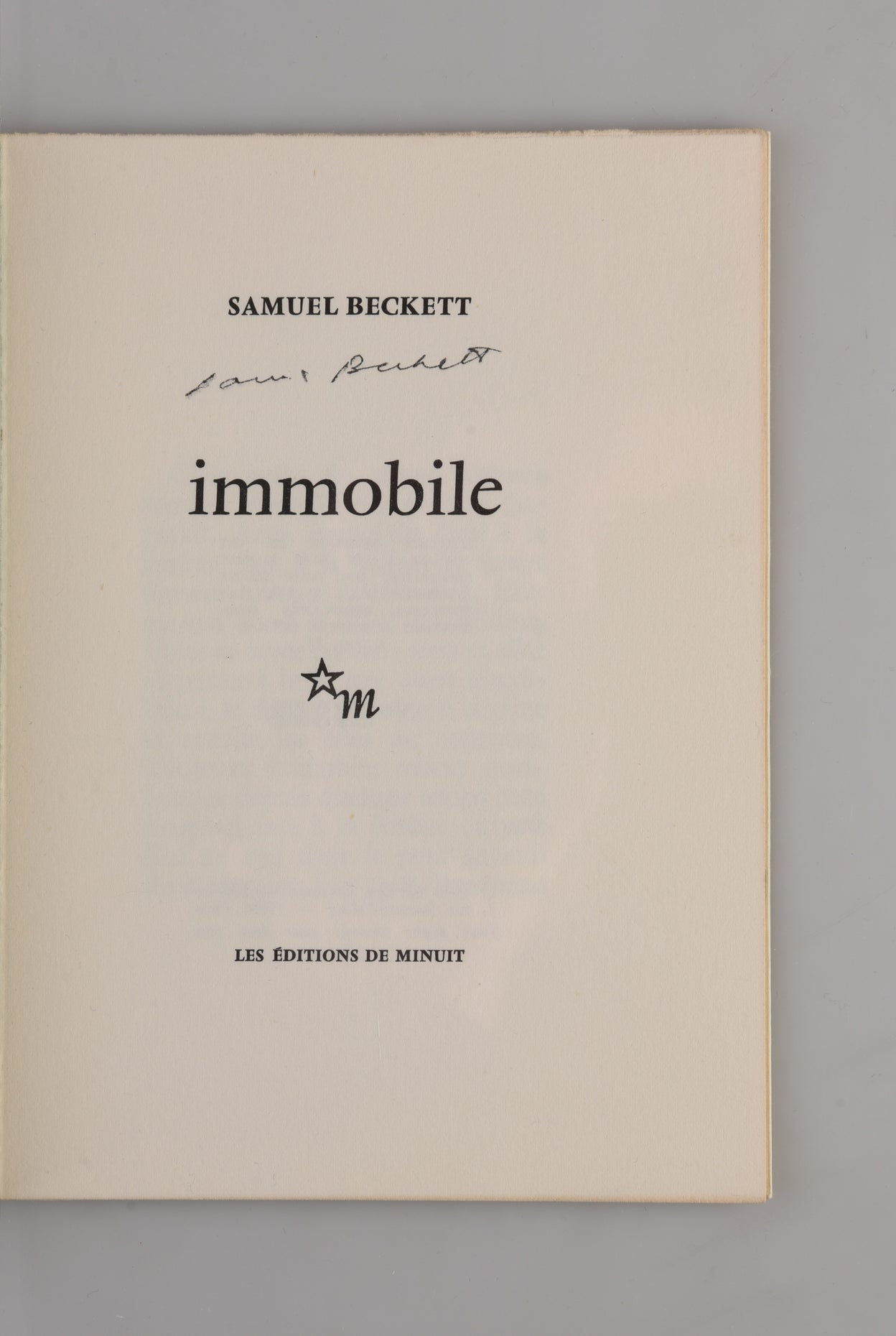Immobile.