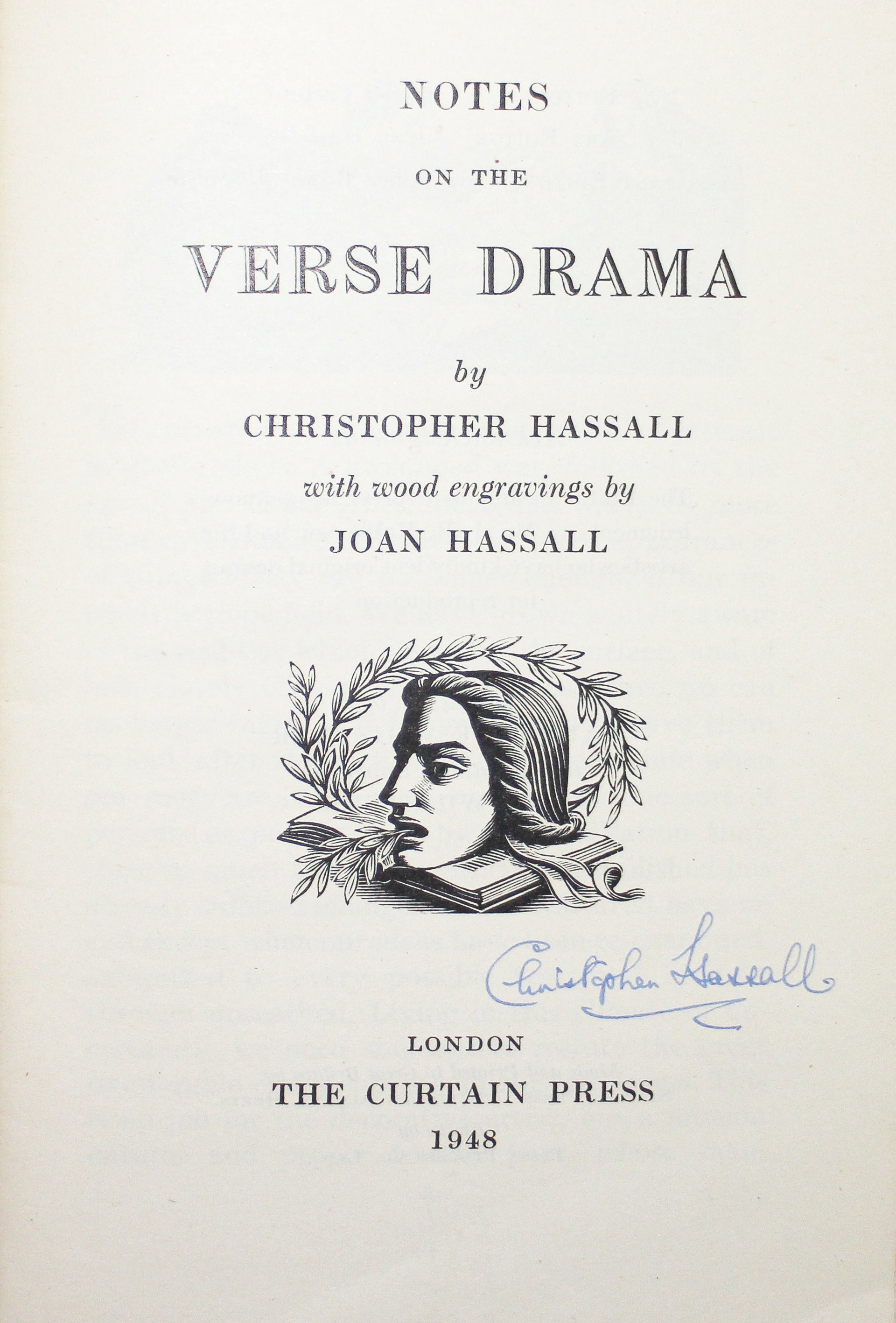 Notes on the Verse Drama. [Issue Number 6 of THE MASQUE].