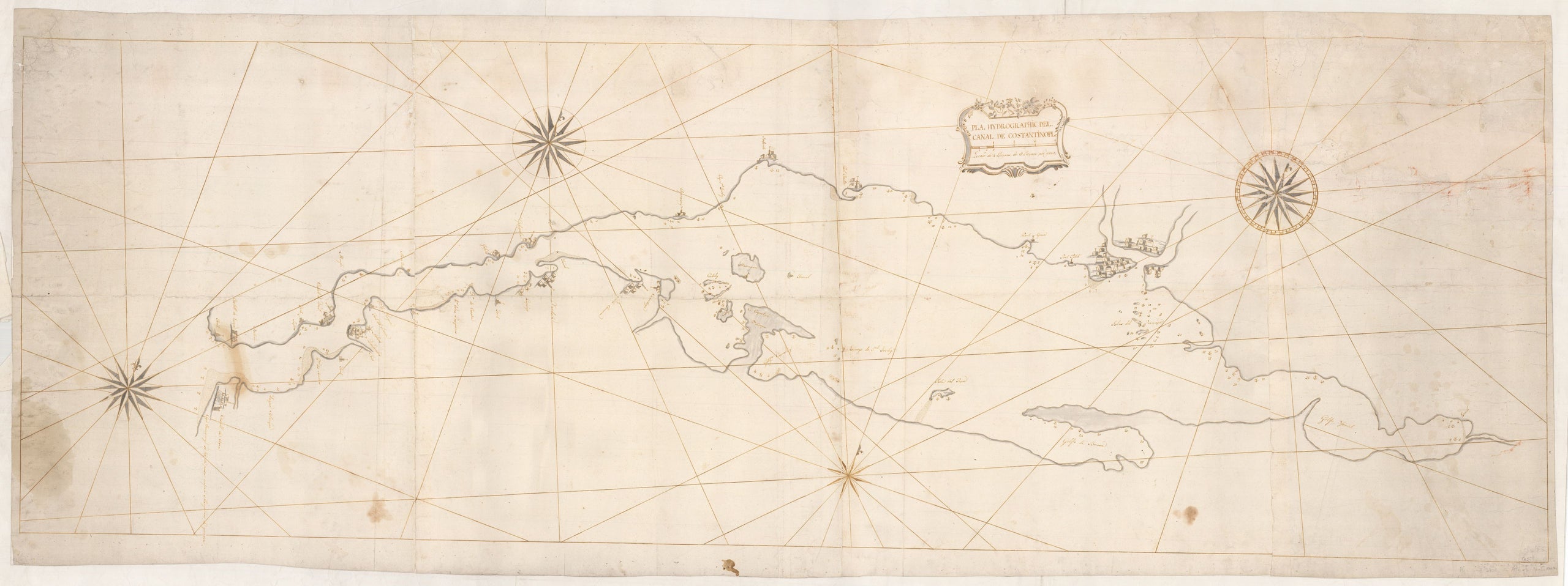 Plan. Hydrographic del Co[n]statinople