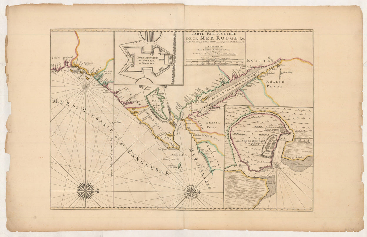 Carte Particuliere de la Mer Rouge &c. Levée par Ordre Expres des Roys de Portugal sous qui on en a Fait la Decouverte. ...