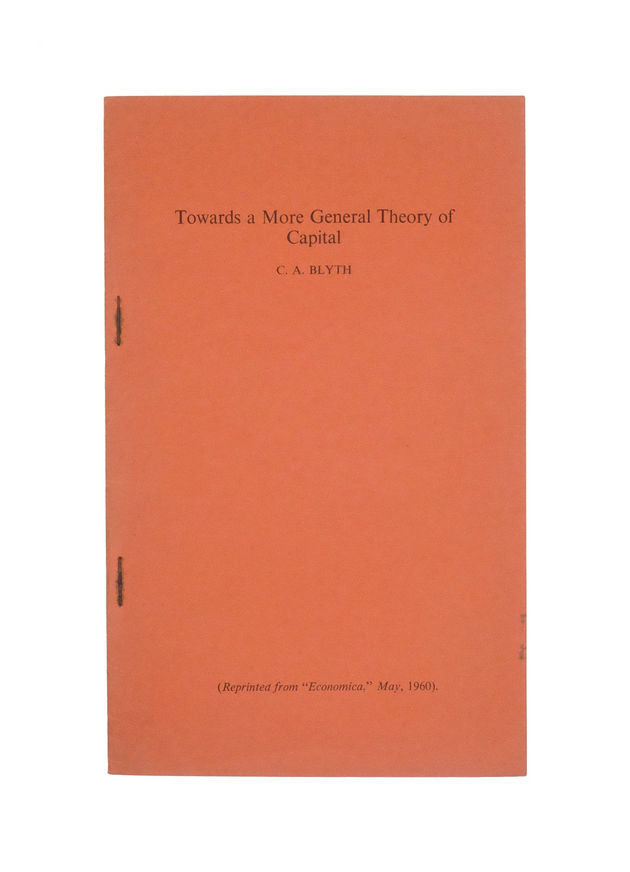 Towards a More General Theory of Capital.