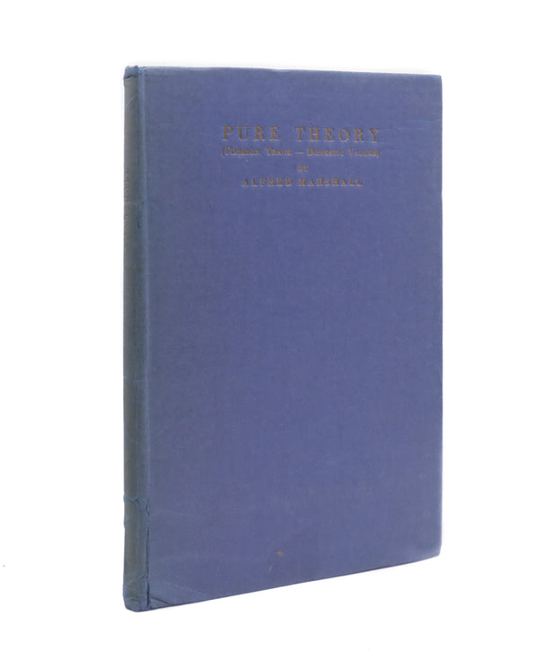 The Pure Theory of Foreign Trade. The Pure Theory of Domestic Values.