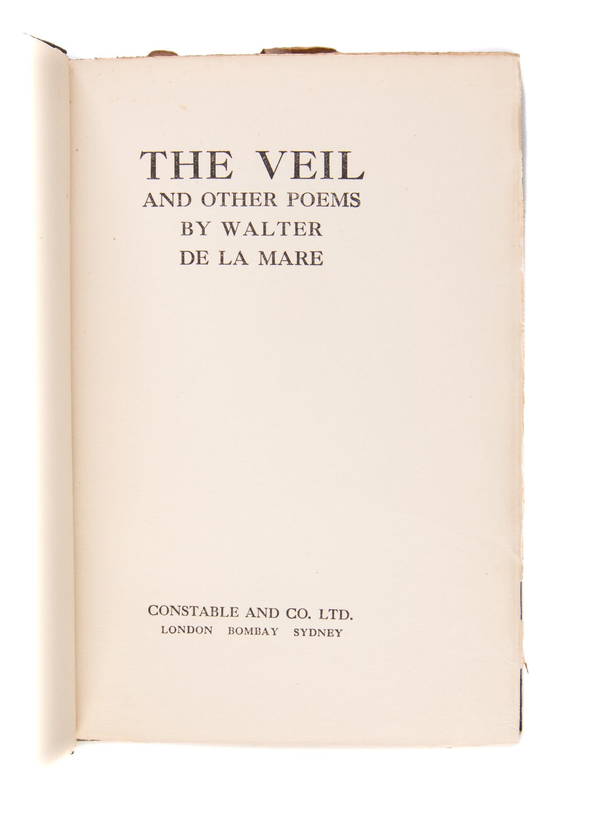 The Veil and other Poems.