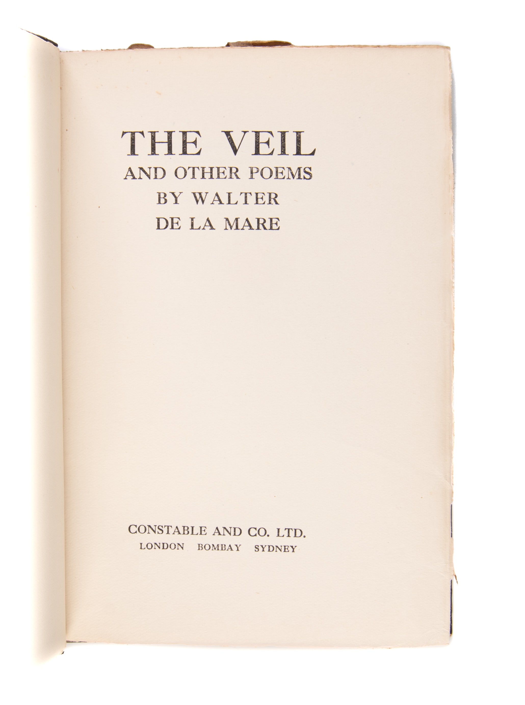 The Veil and other Poems.
