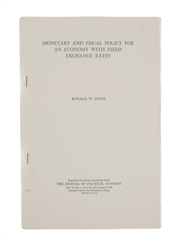 Monetary and Fiscal Policy for an Economy with Fixed Exchange Rates.