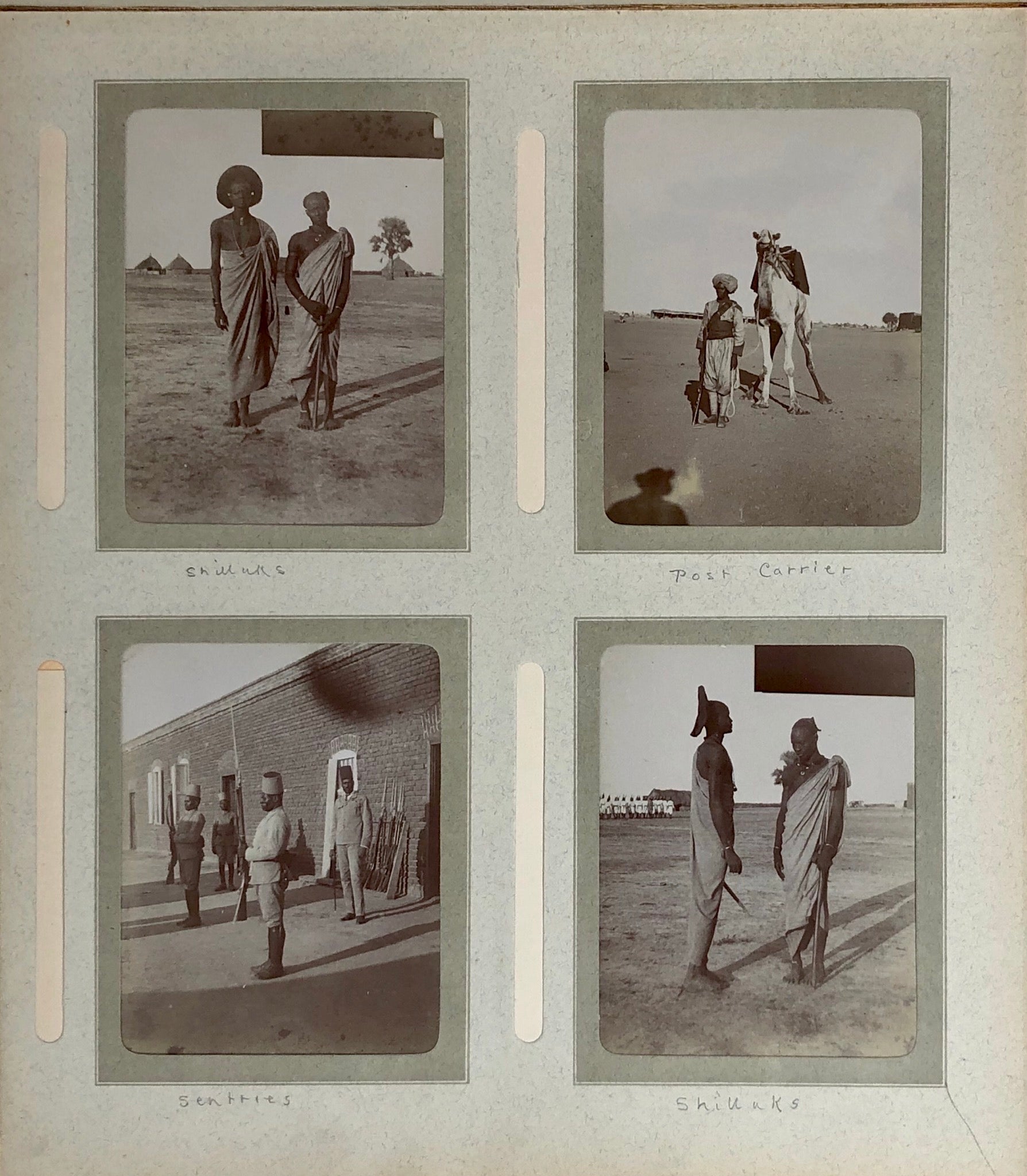 A well captioned snap album depicting troops, camel manoeuvres, inspections connected with the 15th Sudanese regiment.