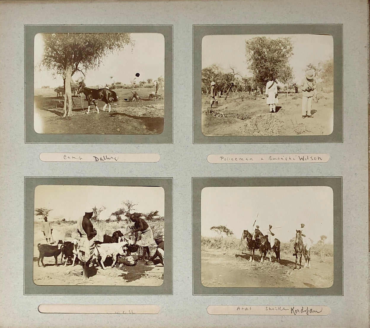 A well captioned snap album depicting troops, camel manoeuvres, inspections connected with the 15th Sudanese regiment.