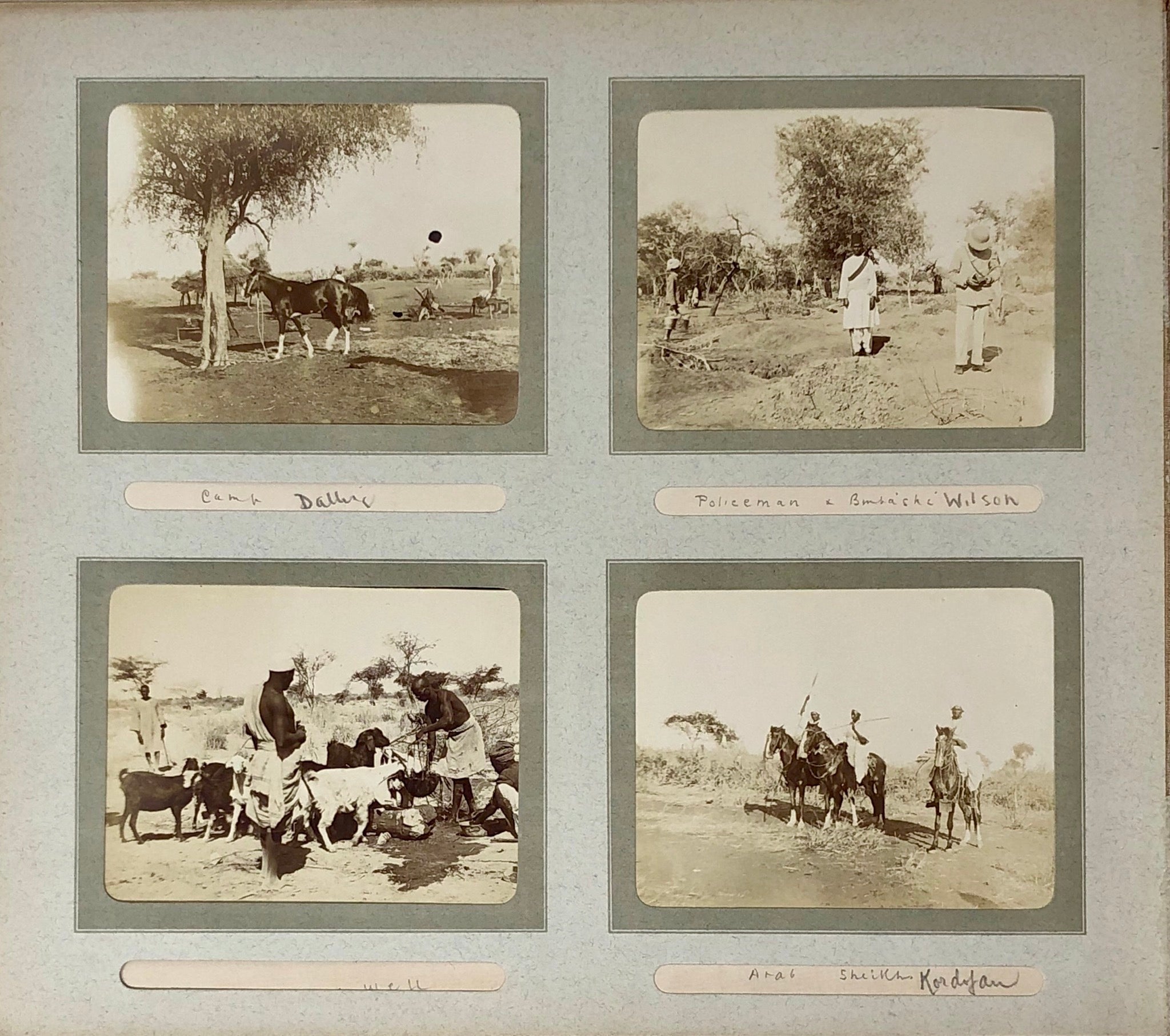 A well captioned snap album depicting troops, camel manoeuvres, inspections connected with the 15th Sudanese regiment.