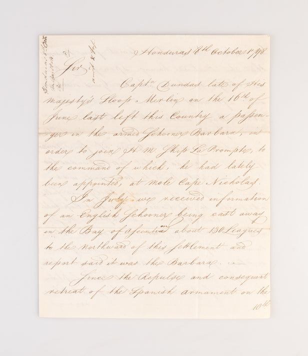 ALS to Lord Melville regarding Capt. Thomas Dundas.