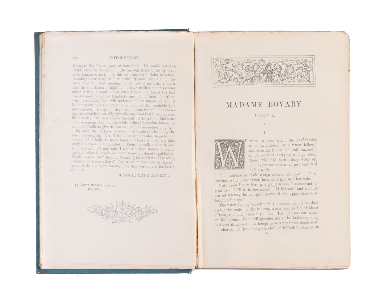 Madame Bovary. Provincial Manners. Translated from the French Édition Définitive by Eleanor Marx-Aveling.