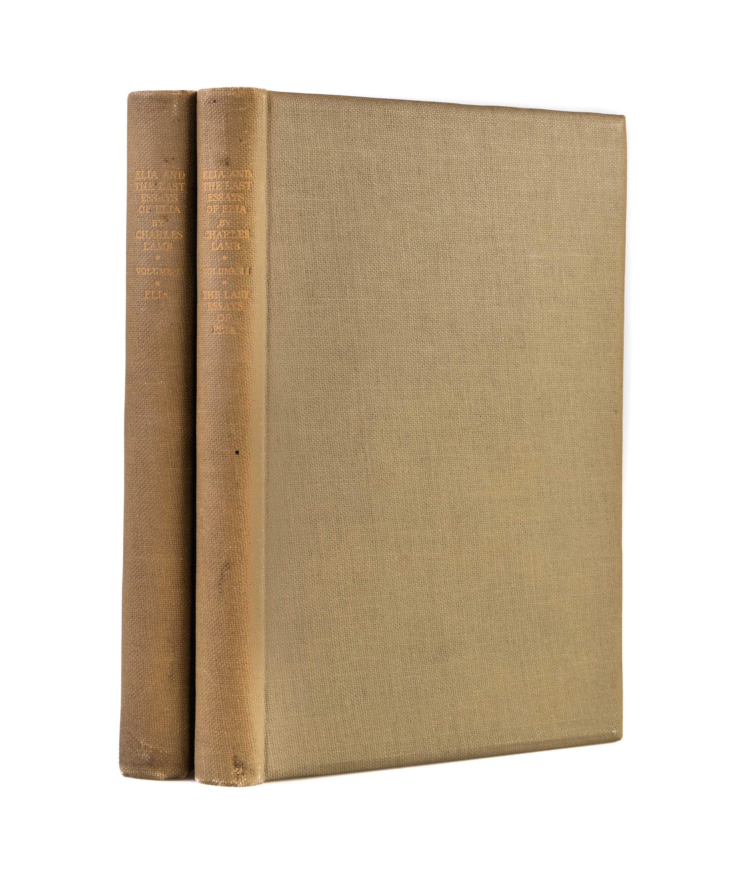 Elia and the Last Essays of Elia, Vol.1&2.