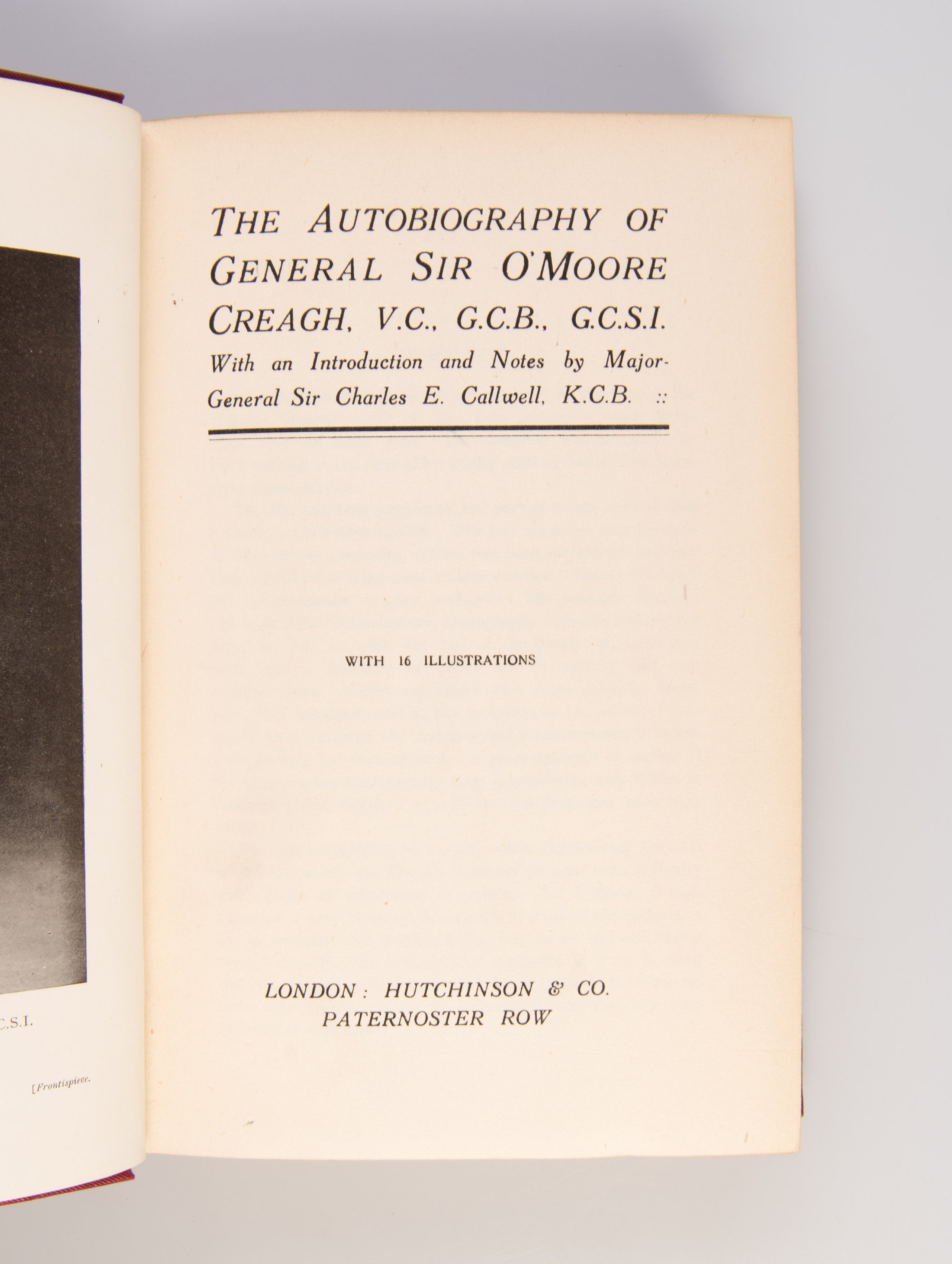 The Autobiography of General Sir O'Moore Creagh, V.C., G.C.B., G.C.S.I.