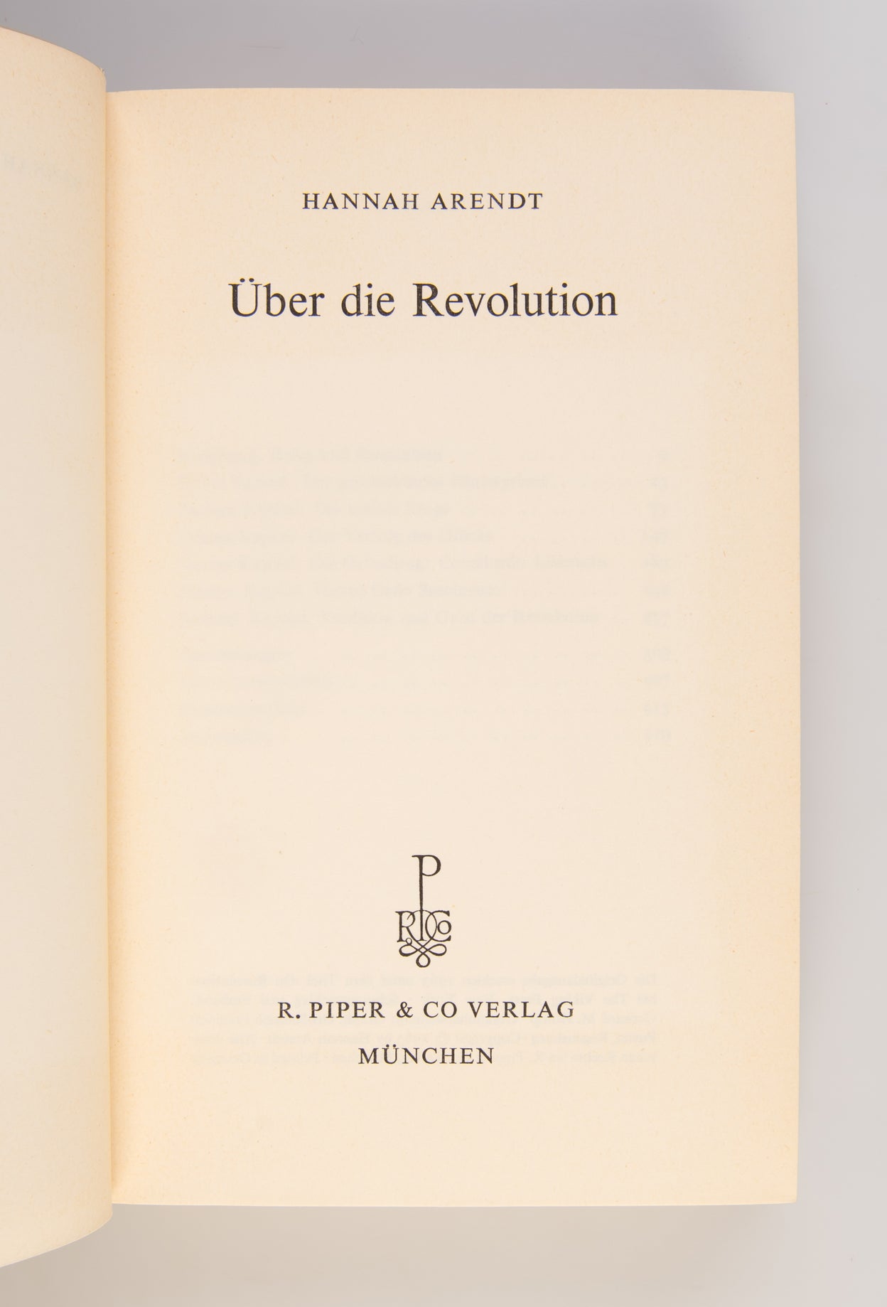 Über die Revolution.