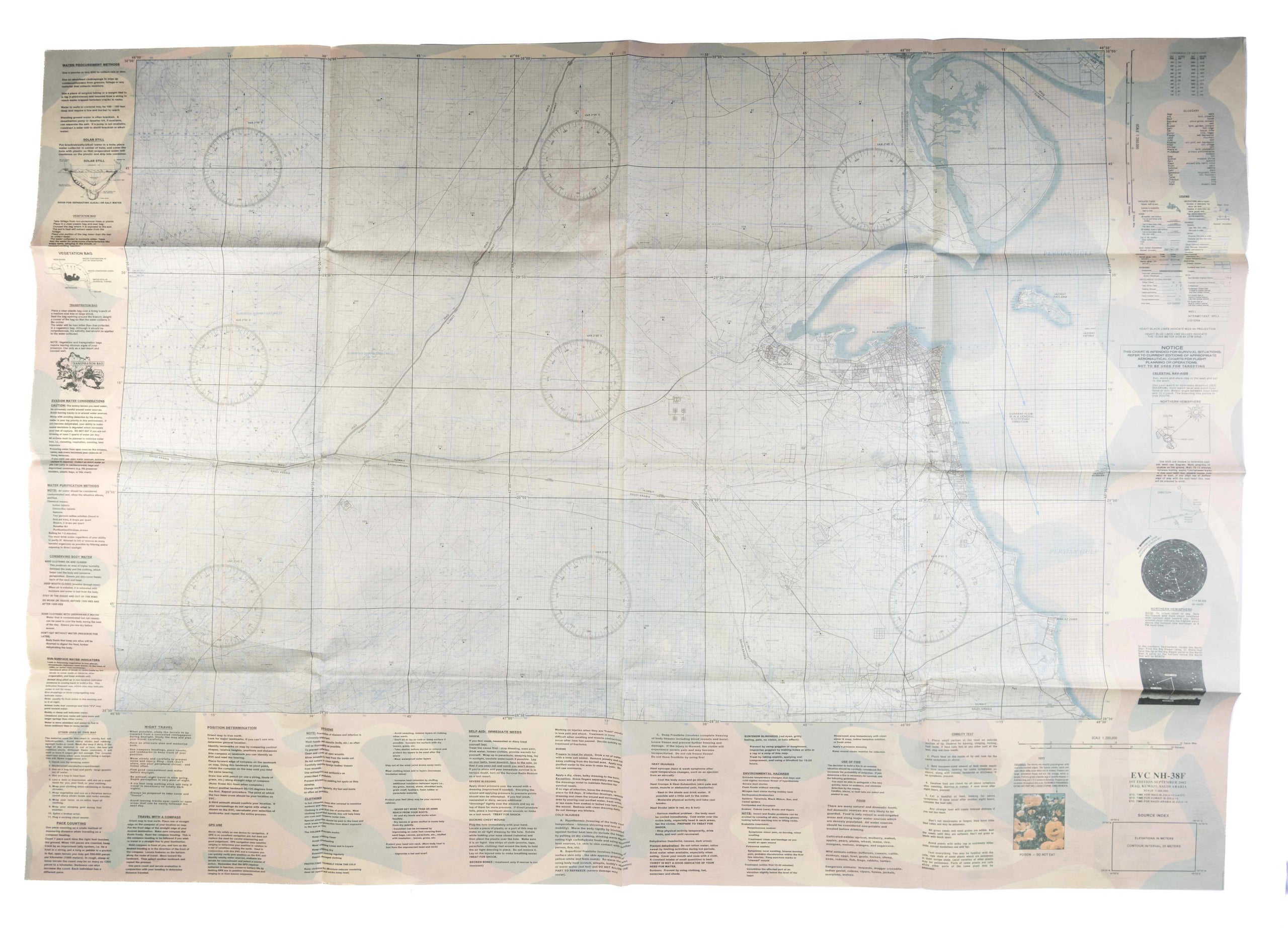 Evasion chart. EV NH-38F.