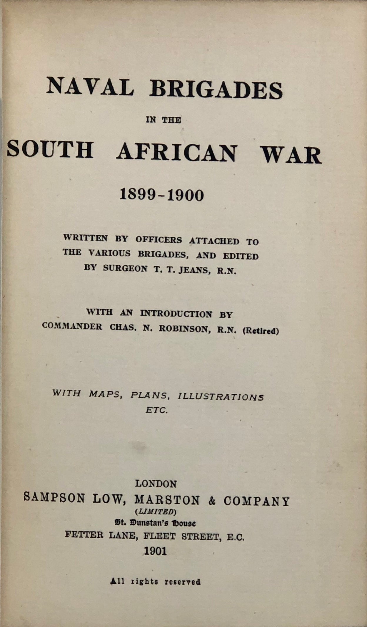 Naval Brigades in the South African War, 1899-1900.