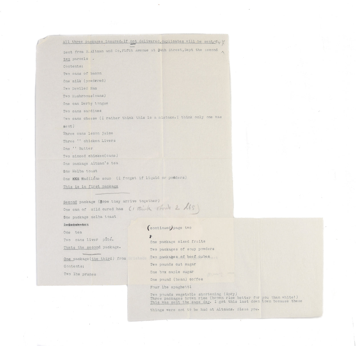 Typed Letter Signed (
