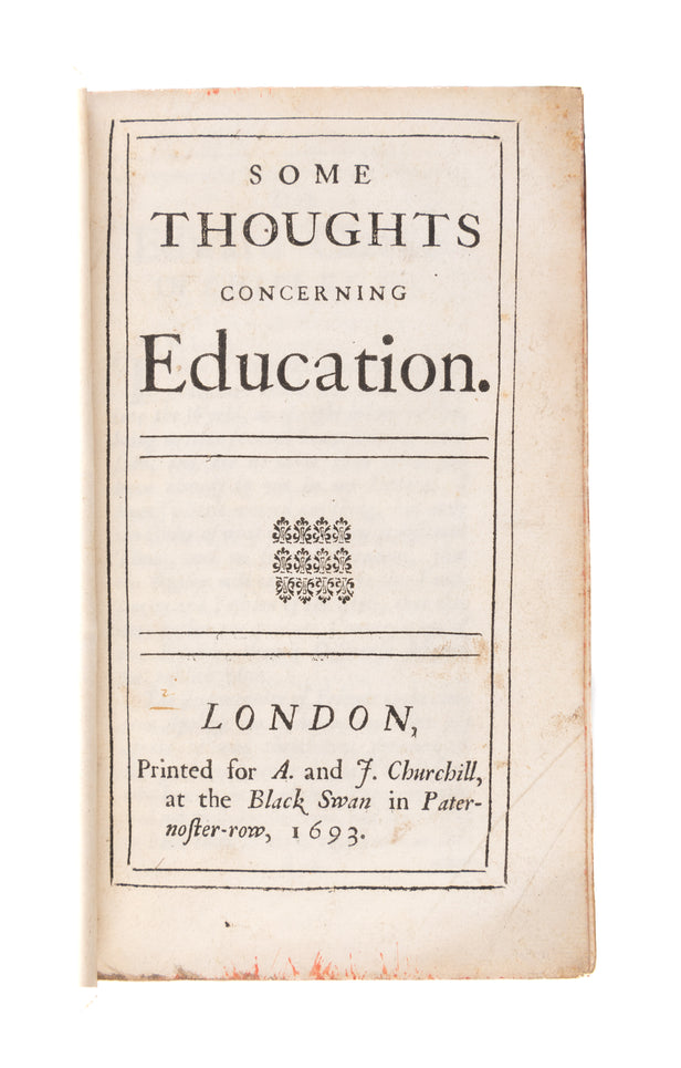 Some Thoughts Concerning Education.
