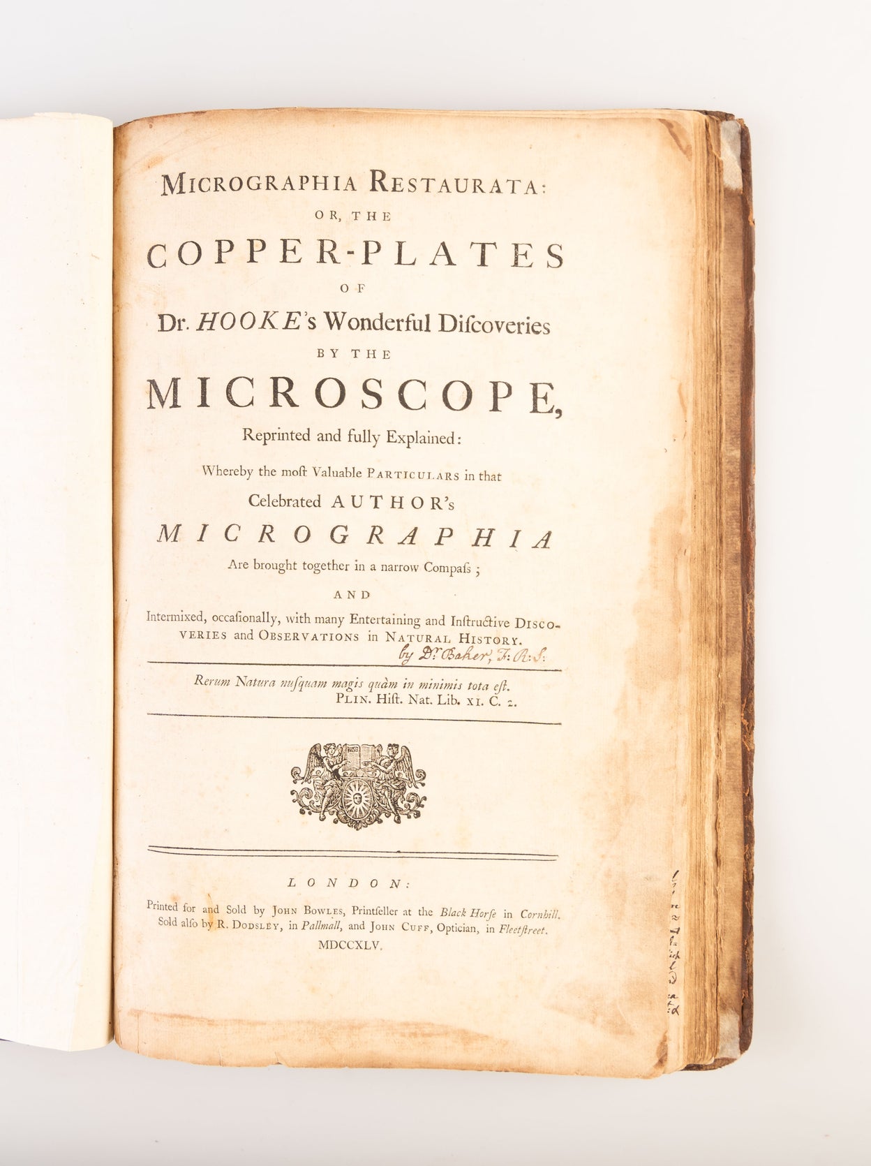 Micrographia Restaurata: