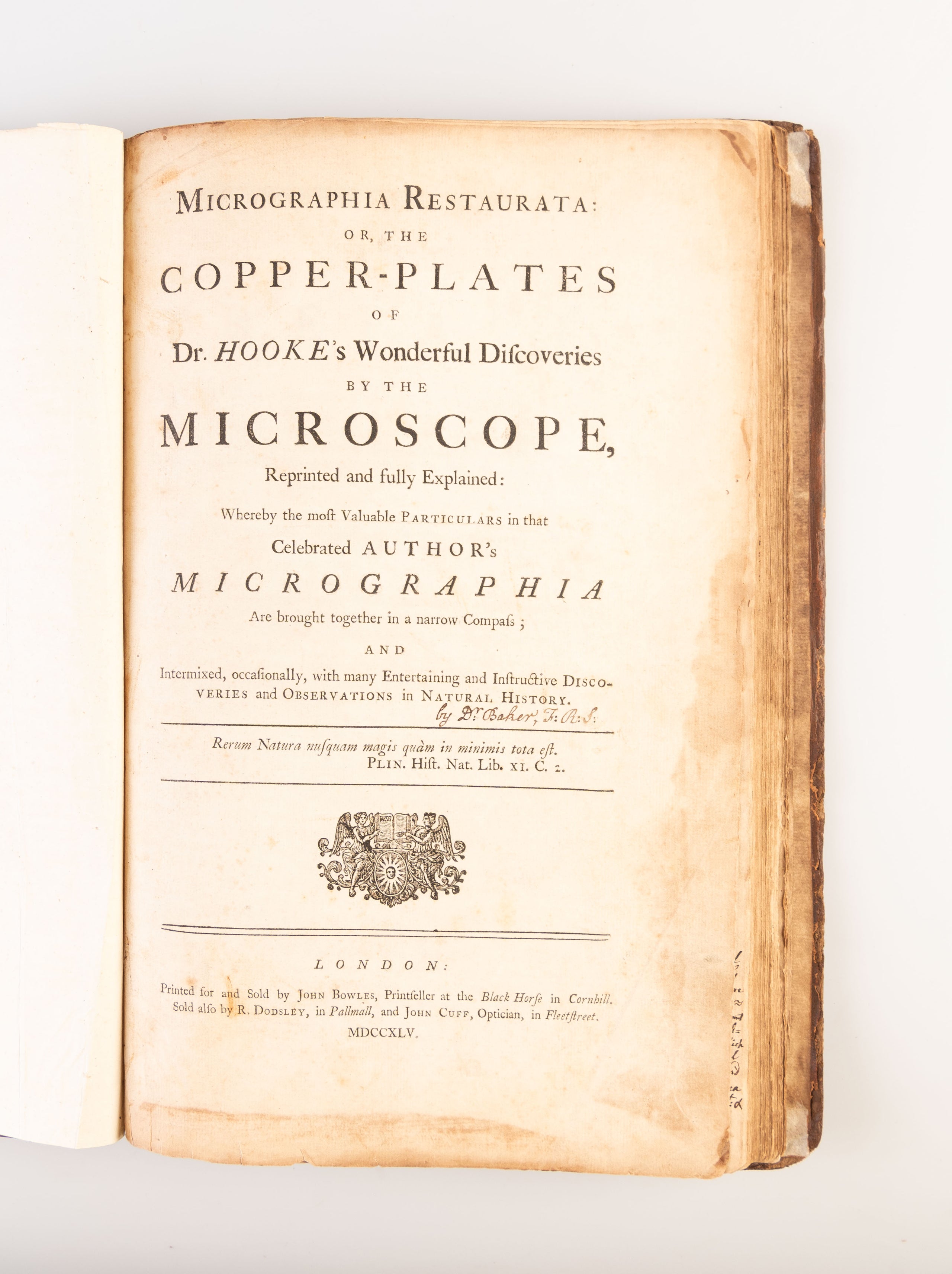 Micrographia Restaurata: